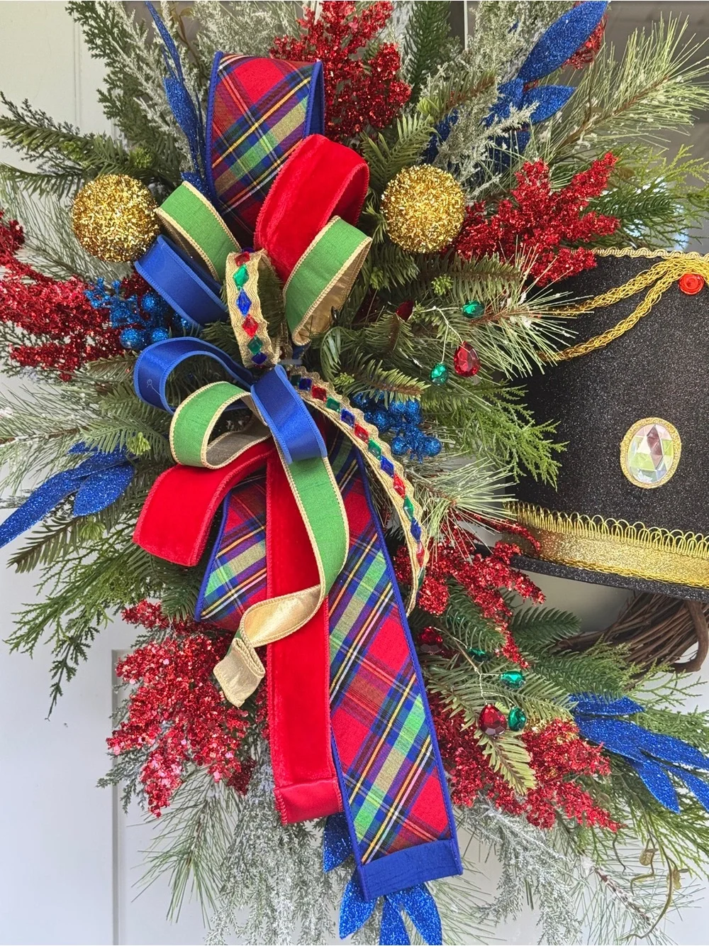 Handmade Nutcracker Grapevine Wreath